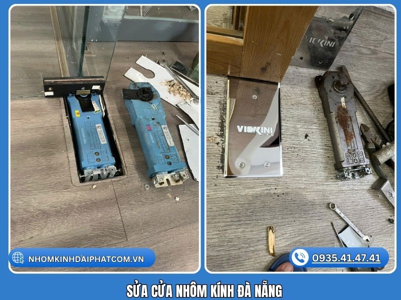 sửa chữa cửa kính