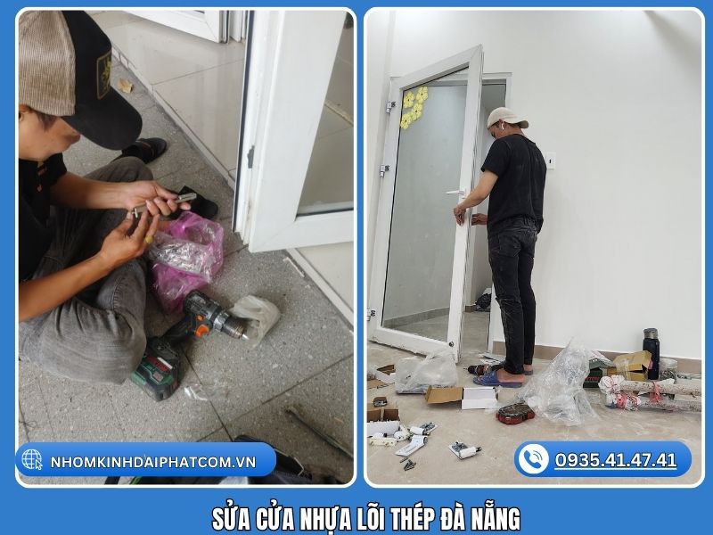 sửa chữa cửa nhựa lõi thép đà nẵng